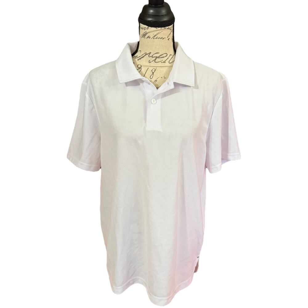 32 Degrees Cool Womens White Polo Shirt Size Large NWOT